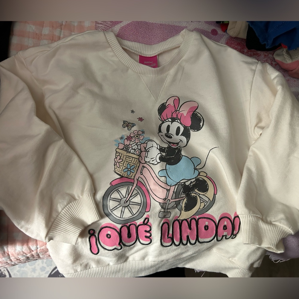 Disney Minnie mouse sweatshirt for girls NEW size 6